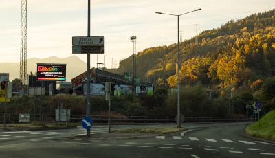 Videowall Leoben beim DSV Stadion